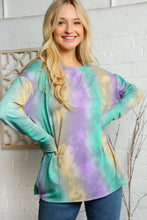 Load image into Gallery viewer, Crew Neck Multi Color Tie Dye Tunic Top
