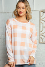 Load image into Gallery viewer, PLAID GINGHAM MIER HACCI LONG SLEEVE TOP
