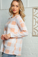 Load image into Gallery viewer, PLAID GINGHAM MIER HACCI LONG SLEEVE TOP
