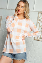 Load image into Gallery viewer, PLAID GINGHAM MIER HACCI LONG SLEEVE TOP
