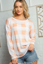 Load image into Gallery viewer, PLAID GINGHAM MIER HACCI LONG SLEEVE TOP
