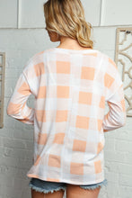 Load image into Gallery viewer, PLAID GINGHAM MIER HACCI LONG SLEEVE TOP
